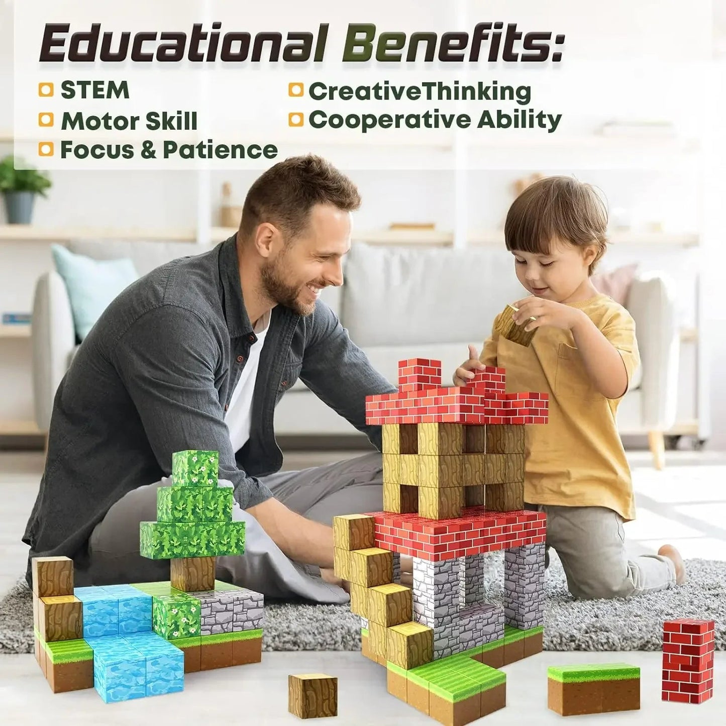 Magnetic Imagination Blocks for Kids